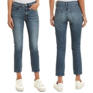 3x1 • W3 Straight Authentic Crop jeans high rise slim leg Celie medium wash